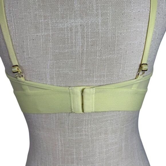 Pepper Soft Yellow Ultra Fine Wire Free Triangle Bralette - Picture 5 of 7